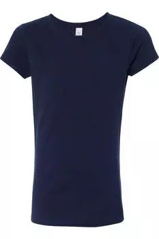 Футболка принцессы из хлопка Next Level Girls, цвет midnight navy