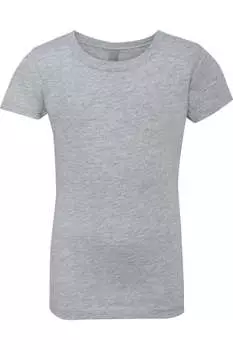 Футболка принцессы из хлопка Next Level Girls, цвет heather grey