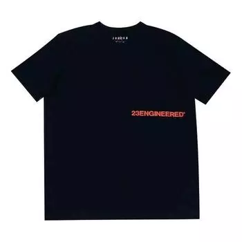 Футболка printing pattern short sleeve black Air Jordan, черный