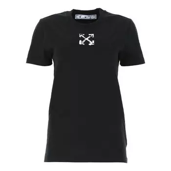Футболка printing short sleeve black Off-White, черный