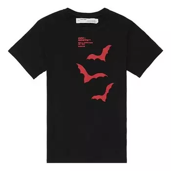 Футболка printing short sleeve ordinary version black Off-White, черный