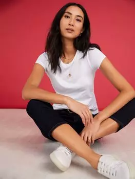 Футболка приталенного кроя Baukjen Essentials из органического хлопка, чистый белый цвет