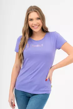 Футболка приталенного кроя Budmil, фиолетовый
