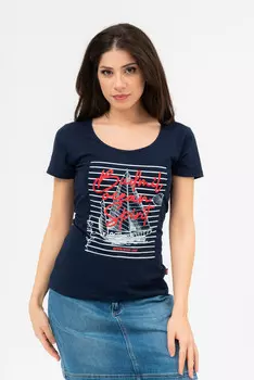 Футболка приталенного кроя Budmil, синий