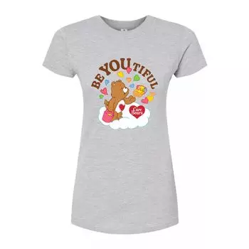 Футболка приталенного кроя Care Bears Be You Tiful для юниоров Licensed Character, серый