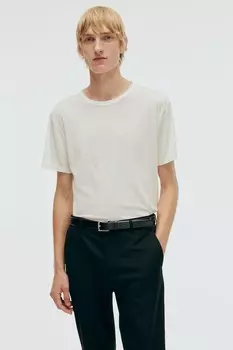 Футболка приталенного кроя H&M, белый