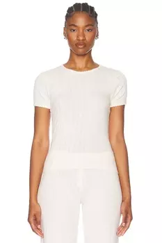 Футболка приталенного кроя Pointelle LESET, розовый