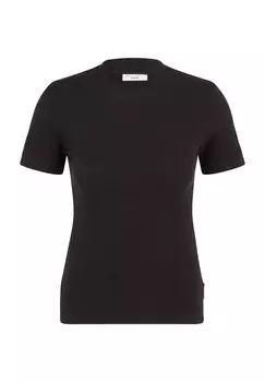 Футболка приталенного кроя, ребристая структура, женская Marc O'Polo DENIM, цвет 990 Black