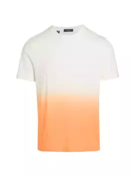 Футболка приталенного кроя с эффектом омбре Saks Fifth Avenue, цвет tangerine