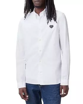 Футболка приталенного кроя с нашивкой-логотипом Amante Cotton Heart ALLSAINTS, белый