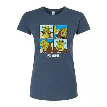Футболка приталенного кроя Shrek Grid для юниоров Licensed Character, синий