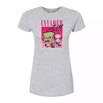 Футболка приталенного кроя в стиле 90-х годов Invader Zim And Gir для юниоров Licensed Character