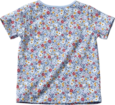 Футболка Про Климат с цветочным узором синяя размер. 110 10шт ALANA