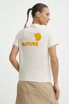 Футболка «Прогулка с природой» Fjallraven, бежевый