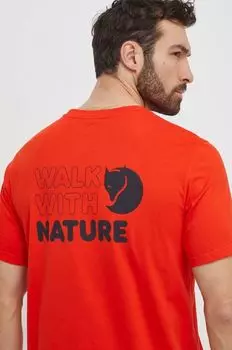 Футболка «Прогулка с природой» Fjallraven, оранжевый