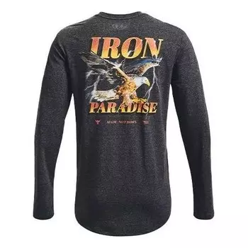 Футболка project rock outlaw iron paradise t-shirt 'black' Under Armour, черный