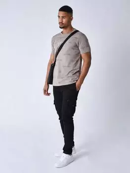 Футболка Project X Paris All-Over Signature Printed, серый