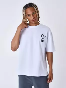 Футболка Project X Paris Graffiti Heart, белый