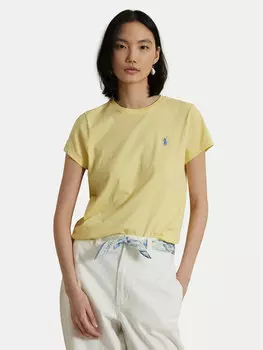 Футболка прямого кроя 211898698033 Polo Ralph Lauren, желтый