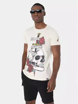 Футболка прямого кроя Brave Soul, экрю