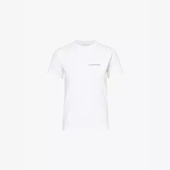 Футболка прямого кроя из органического хлопкового джерси с логотипом Victoria Beckham, белый