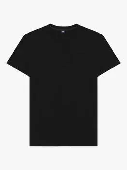 Футболка прямого кроя из плотного органического хлопка SPOKE, черный