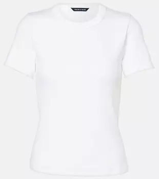 Футболка Pruitt из хлопчатобумажной ткани джерси Veronica Beard, белый