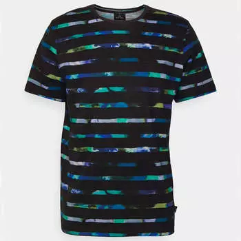Футболка PS Paul Smith Colour Stripe, черный/мультиколор