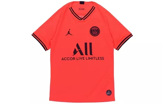 Футболка PSG мужская красная Jordan, красный