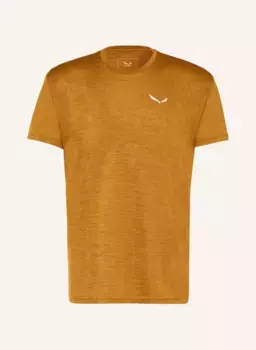 Футболка puez melange dry'ton Salewa, желтый