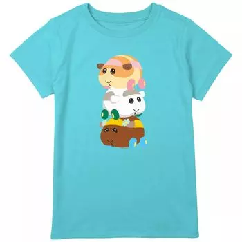 Футболка Pui Pui Molcar Potato Shiromo Choco Totem для девочек 8–20 лет с графическим рисунком стандартного размера и размера плюс Licensed Character