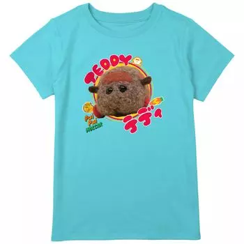 Футболка Pui Pui Molcar Teddy с графическим рисунком для девочек 8–20 лет обычного размера и размера плюс Licensed Character