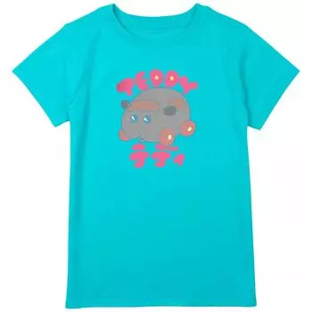 Футболка Pui Pui Molcar Teddy с рисунком мультфильма для девочек 8–20 лет, размеры стандартного и большого размера Licensed Character