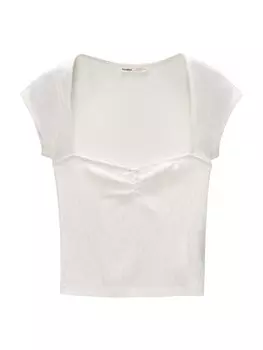 Футболка Pull&Bear, экрю