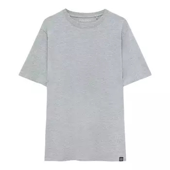 Футболка Pull&Bear Basic Short Sleeve, светло-серый