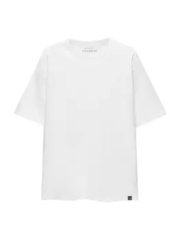 Футболка Pull&Bear, белый