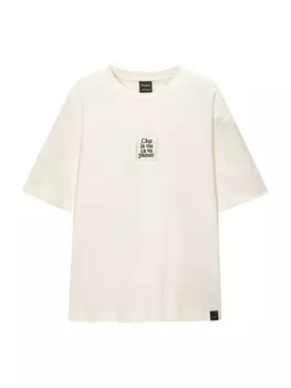 Футболка Pull&Bear, белый