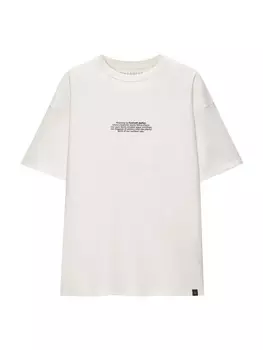 Футболка Pull&Bear, белый