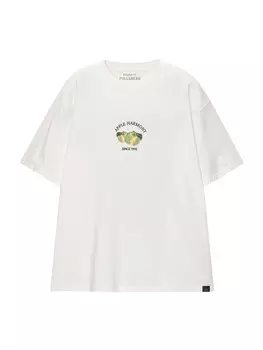 Футболка Pull&Bear, белый