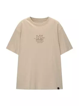 Футболка Pull&Bear, бежевый