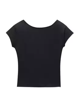 Футболка Pull&Bear, черный
