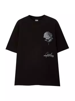 Футболка Pull&Bear, черный