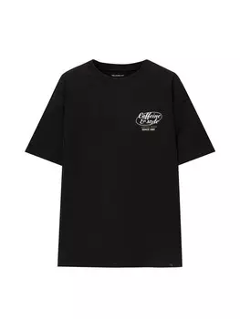 Футболка Pull&Bear, черный