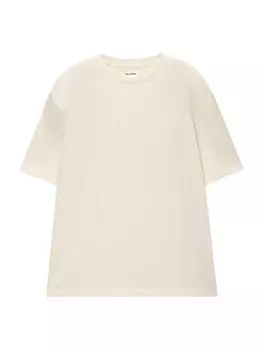 Футболка Pull&Bear, цвет Wool White