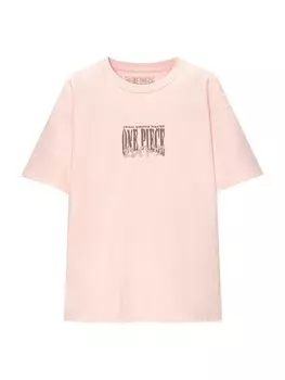 Футболка Pull&Bear, пастельно-розовый