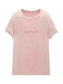 Футболка Pull&Bear, розовый/розовый