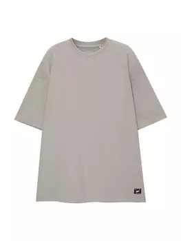 Футболка Pull&Bear, серый