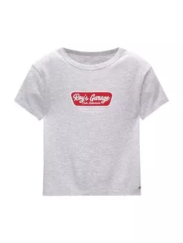 Футболка Pull&Bear Shirt, пятнистый серый