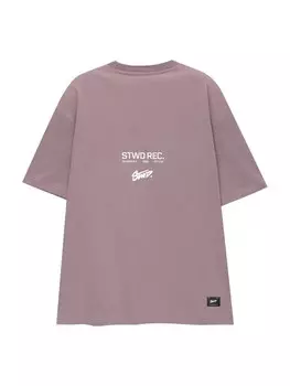 Футболка Pull&Bear, сиреневый