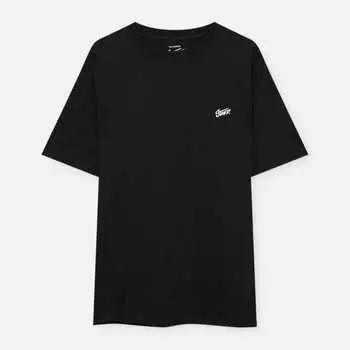 Футболка Pull&Bear Stwd Logo, черный